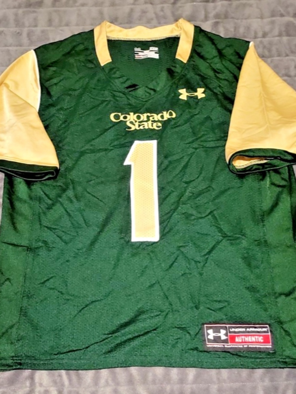 Under Armour Colorado State Rams Jersey Men’s Small Green CSU Football